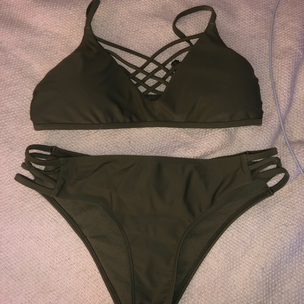 Dark Green Bikini